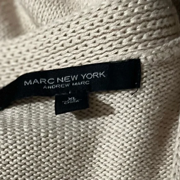 Marc New York Cream Knit Cardigan size XL - Picture 3 of 4
